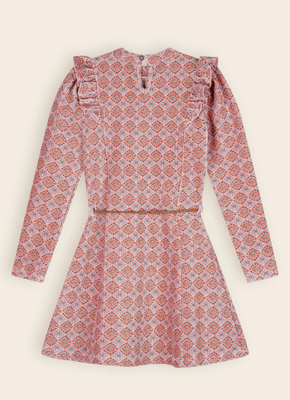 Nono | Max Printed Velor Rib Jersey Dress Soft Pink AOP