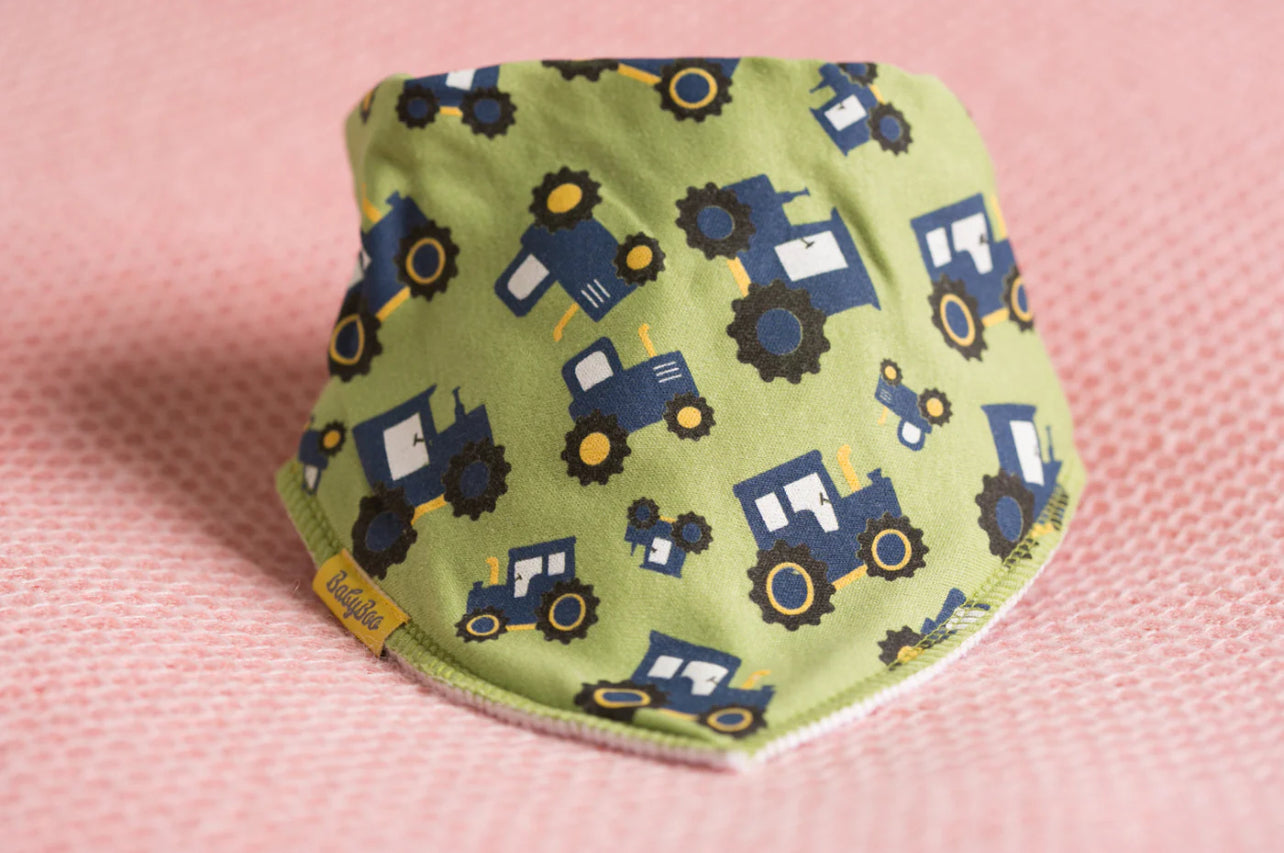 Babyboo | Dribble Bib | Green Timmy the Tractor