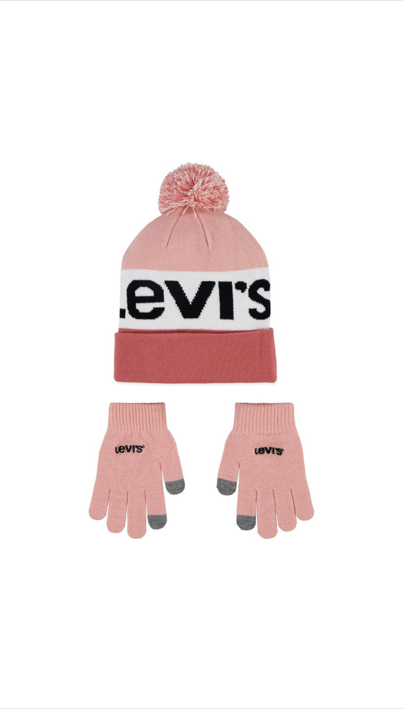 Levi’s Girl’s Hat & Gloves Set
