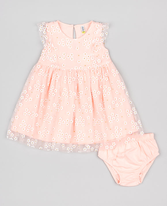 Losan | Baby Peach Daisy Dress