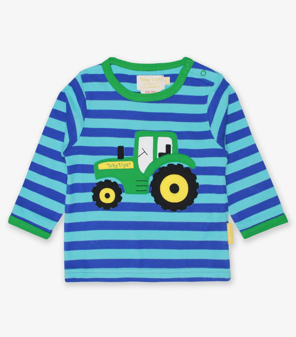 Toby Tiger Organic Tractor T-Shirt