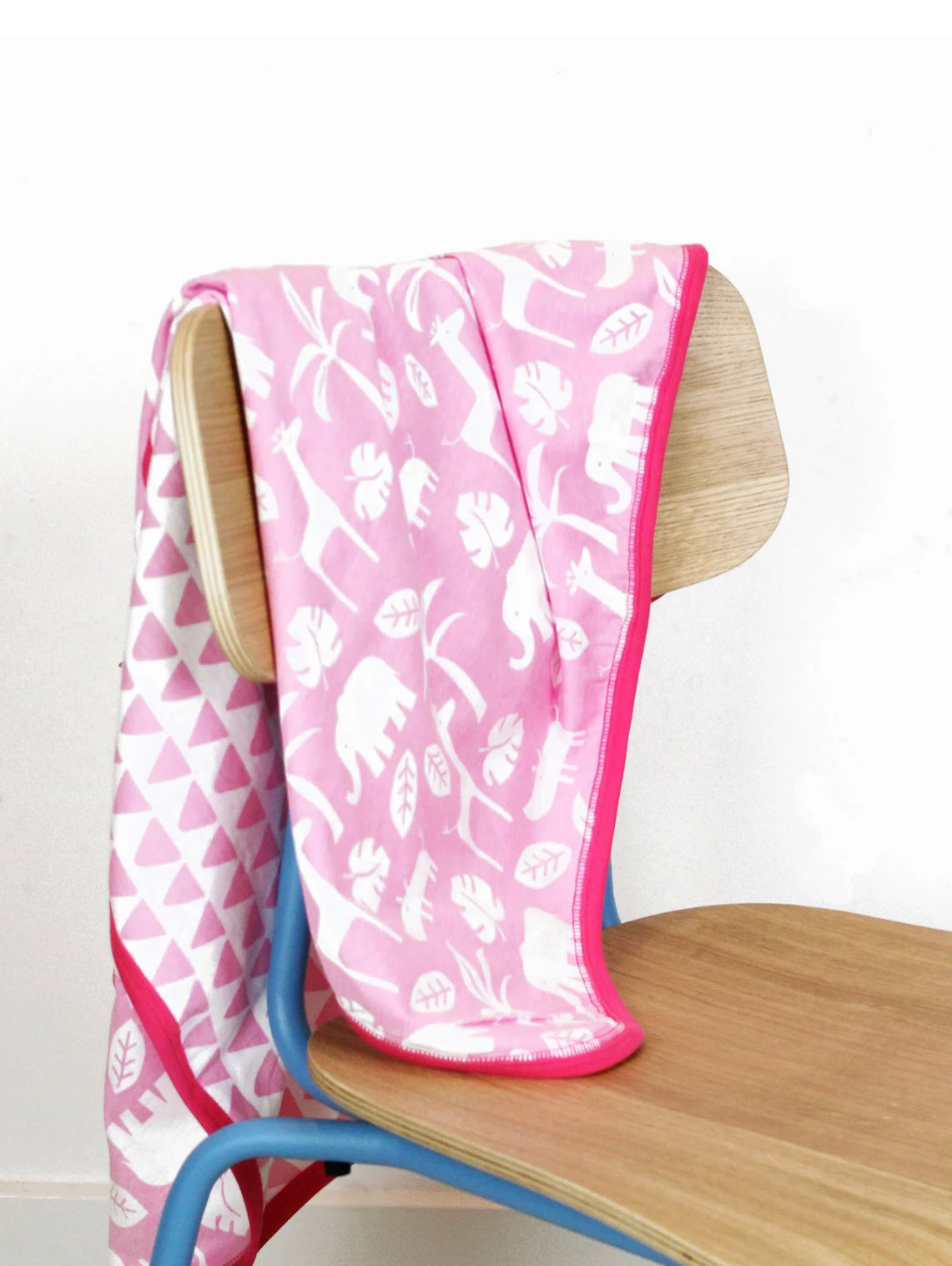 Toby Tiger Organic Pink Jungle Blanket