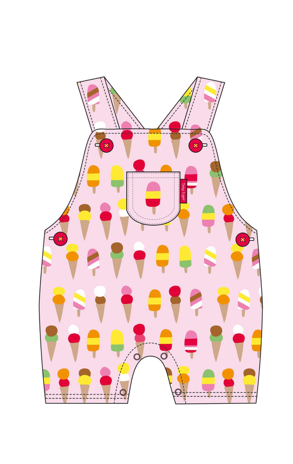 Toby Tiger Ice-cream Dungaree Shorts