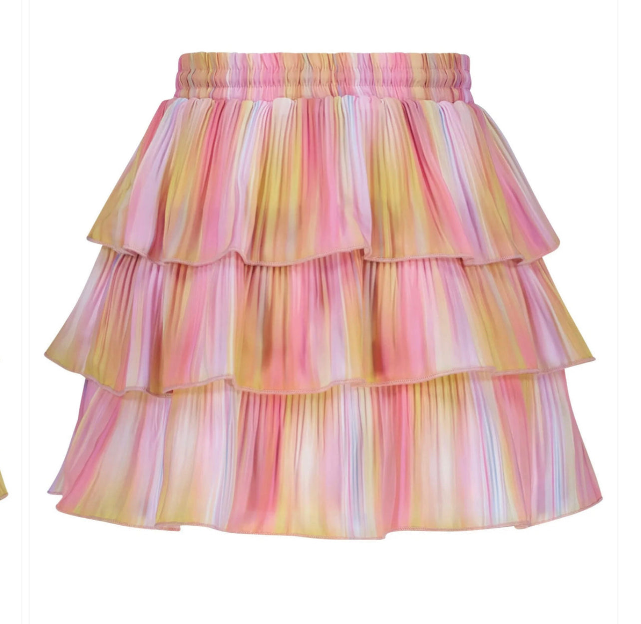 NoNo Pink Top & Ruffle Skirt