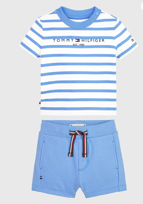 Tommy Hilfiger Stripe T-Shirt and Short Set