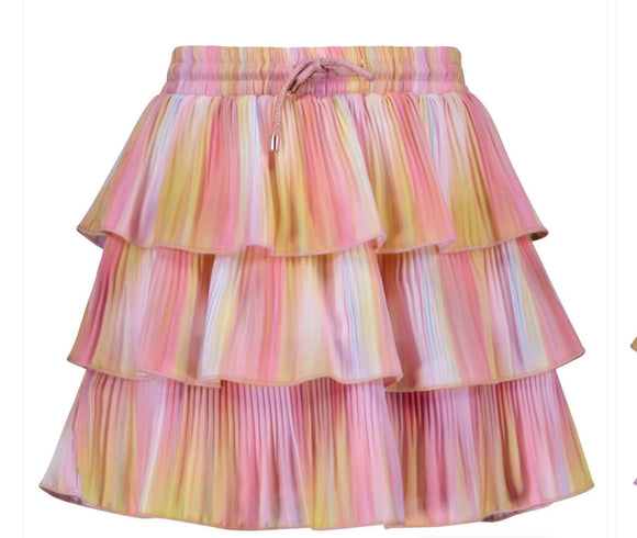 NoNo Pink Top & Ruffle Skirt