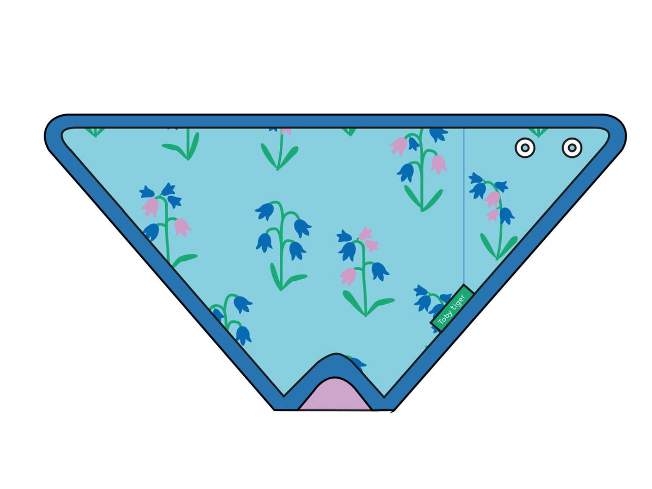 Toby Tiger Organic Spring Print Dribble Bib