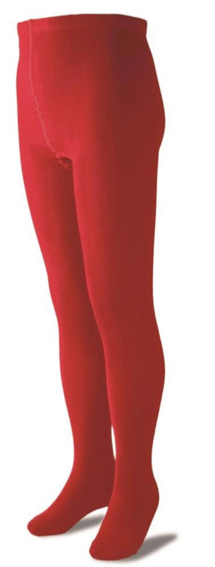 Carlomagno Red Plain Knit Tights