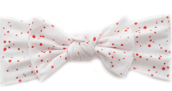 Little Bow Pip | Red Splash Pippa Bow