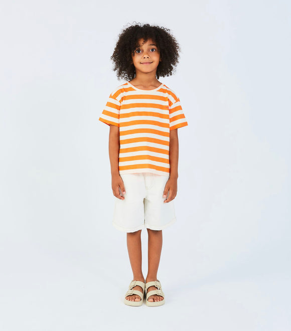 Compañia Fantastica Mini | Orange Stripe T-shirt