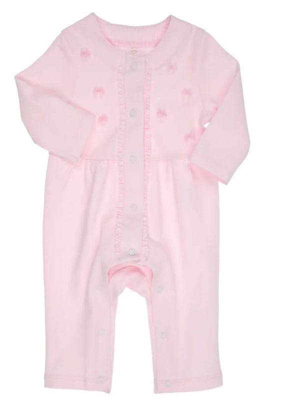 GYMP Footless Babygrow with Lace Bows