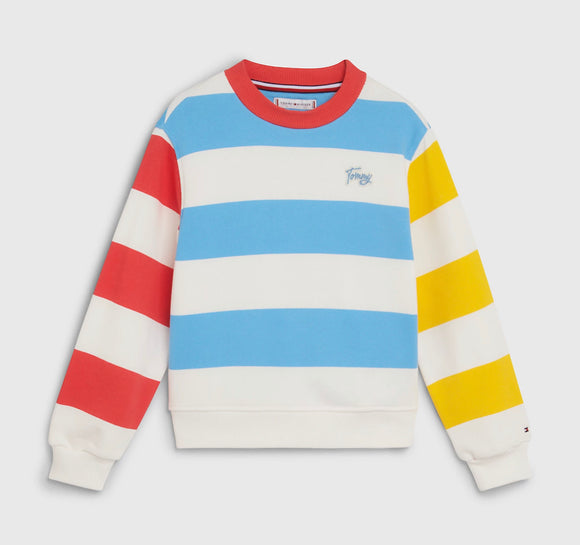 Tommy Hilfiger Colour-Blocked Stripe Sweater