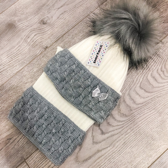 Perfect Fleece Lined Hat & Snood Set