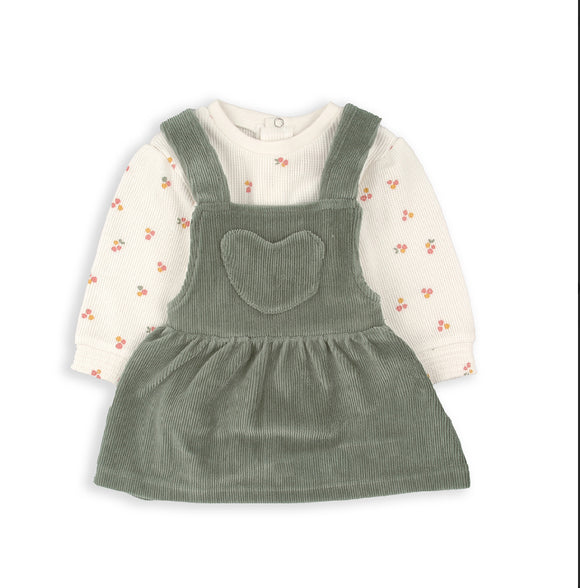 Babybol | Green 2-piece Dress