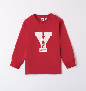 iDO | Red Long-Sleeve Top