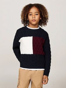 Tommy Hilfiger | Colour Block Cable Knit Jumper