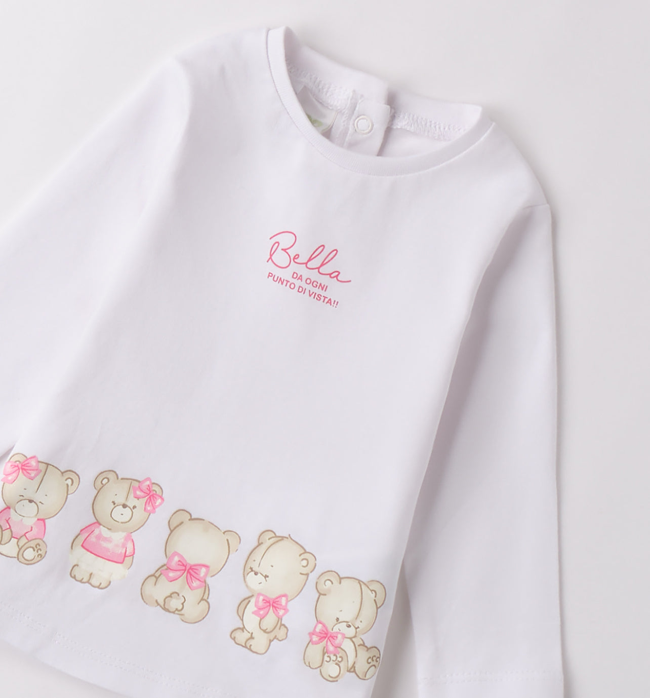 iDO | White Tee with Teddies