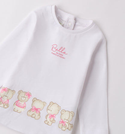 iDO | White Tee with Teddies