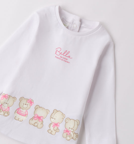 iDO | White Tee with Teddies