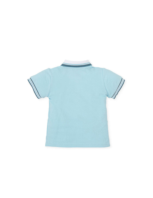 Tutto Piccolo Aqua Polo Shirt