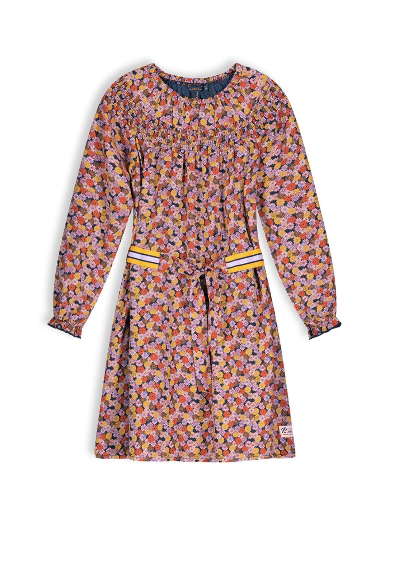 NoNo Manila Floral Dress with Belt