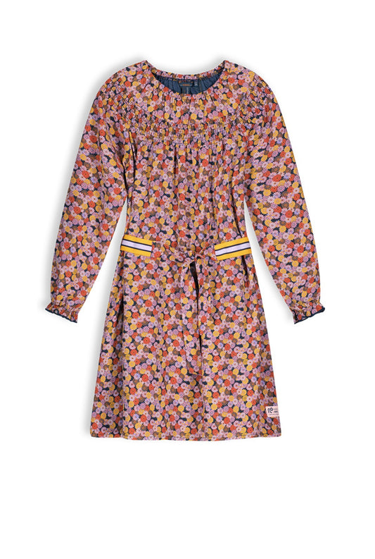 NoNo Manila Floral Dress with Belt