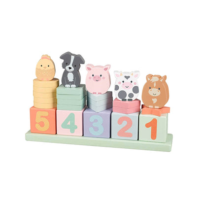 Orange Tree Toys - NEW! Farmyard Wooden Animal Counting Game