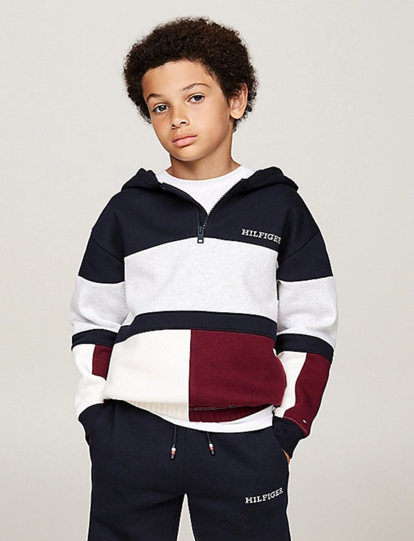 Tommy Hilfiger | Colour Block Quarter Zip Hoodie