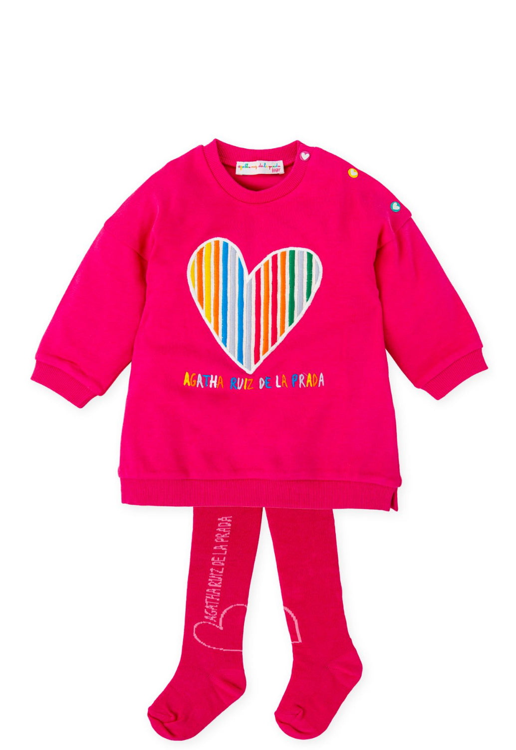 Agatha Ruiz De La Prada | Baby Pink Dress and Tights
