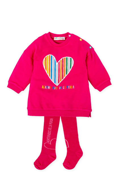 Agatha Ruiz De La Prada | Baby Pink Dress and Tights