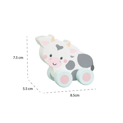 Orange Tree Toys - Cow First Wooden Push Toy