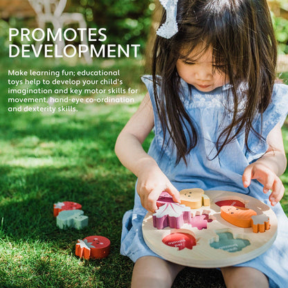 Orange Tree Toys - Happy Veggies Wooden Puzzle