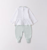 iDO | Baby Girl White & Mint 2-piece