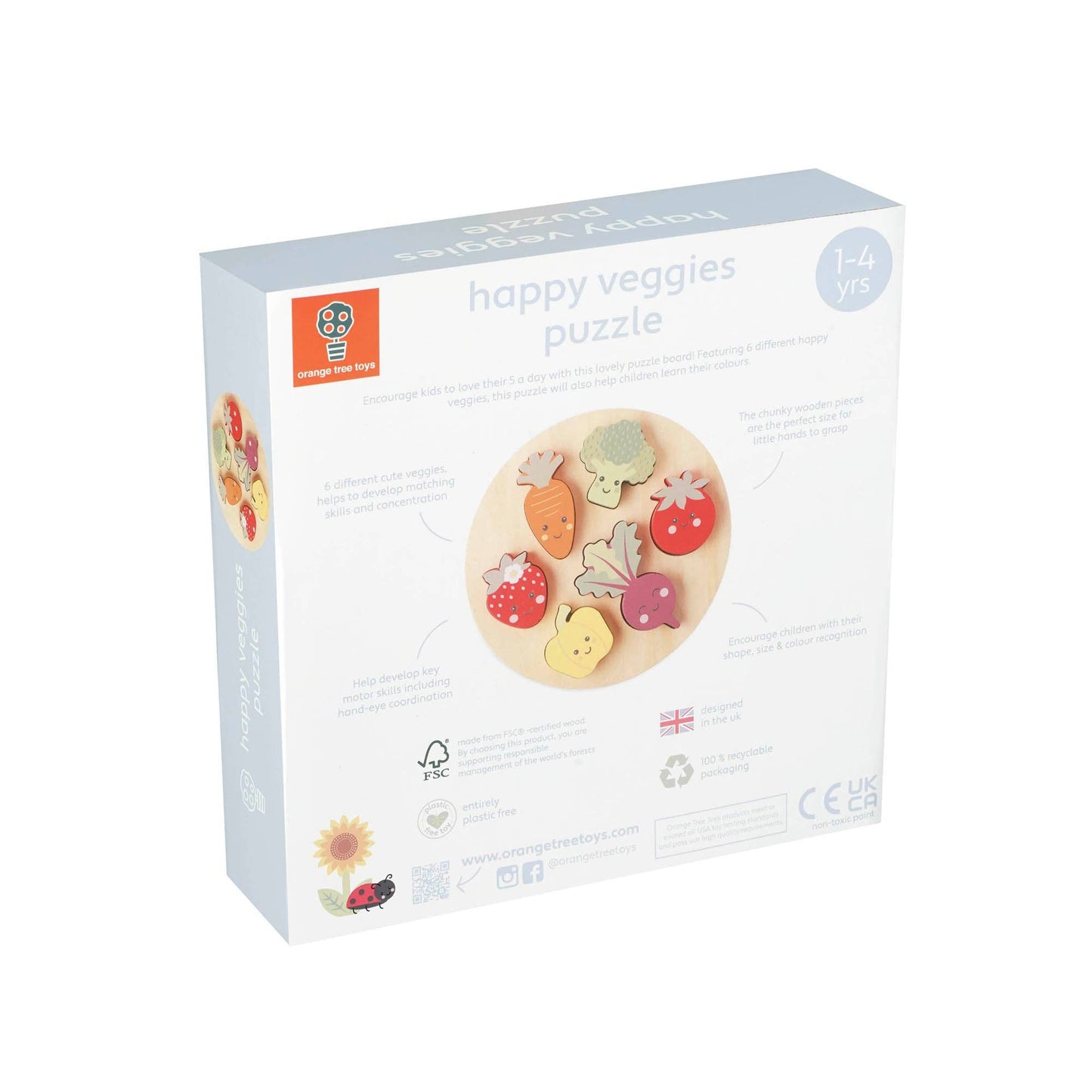 Orange Tree Toys - Happy Veggies Wooden Puzzle