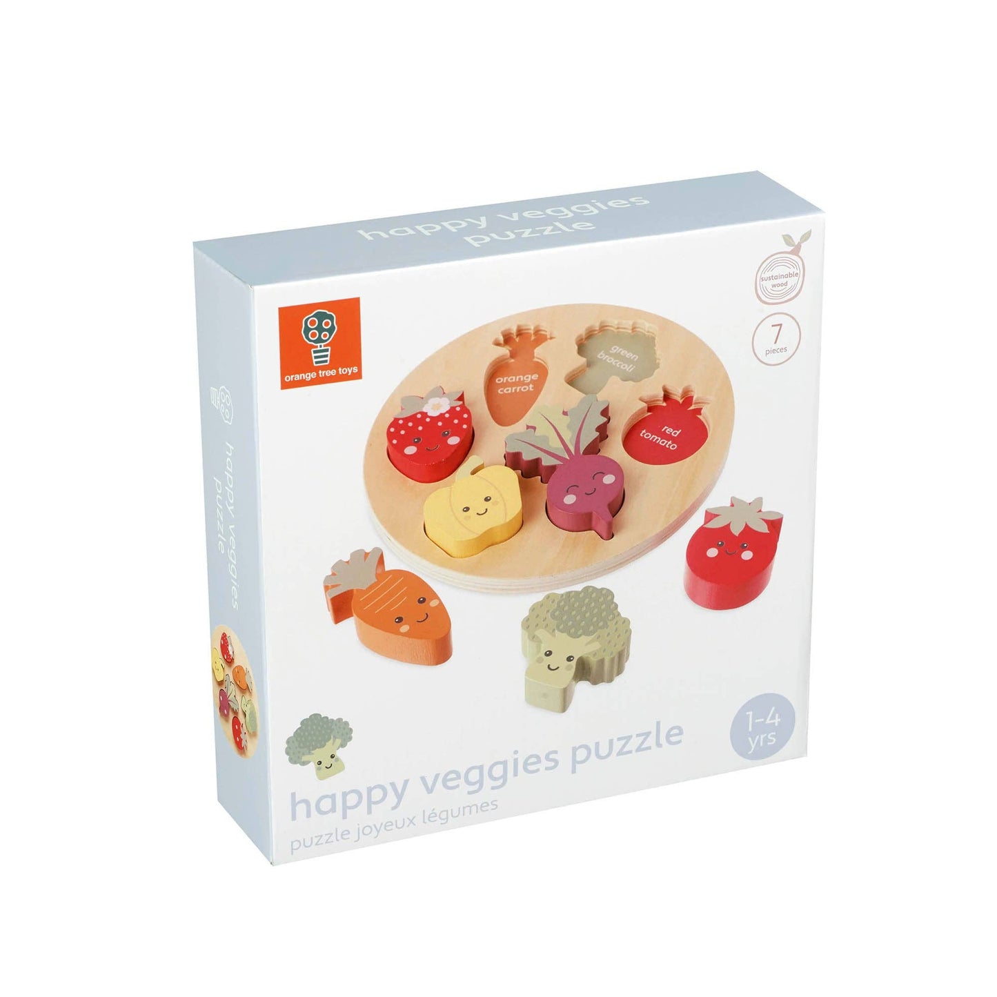 Orange Tree Toys - Happy Veggies Wooden Puzzle