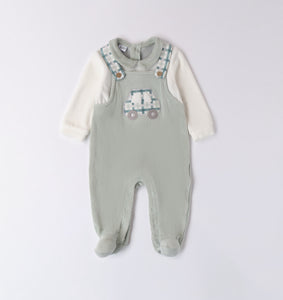 iDO | Green Car Babygrow