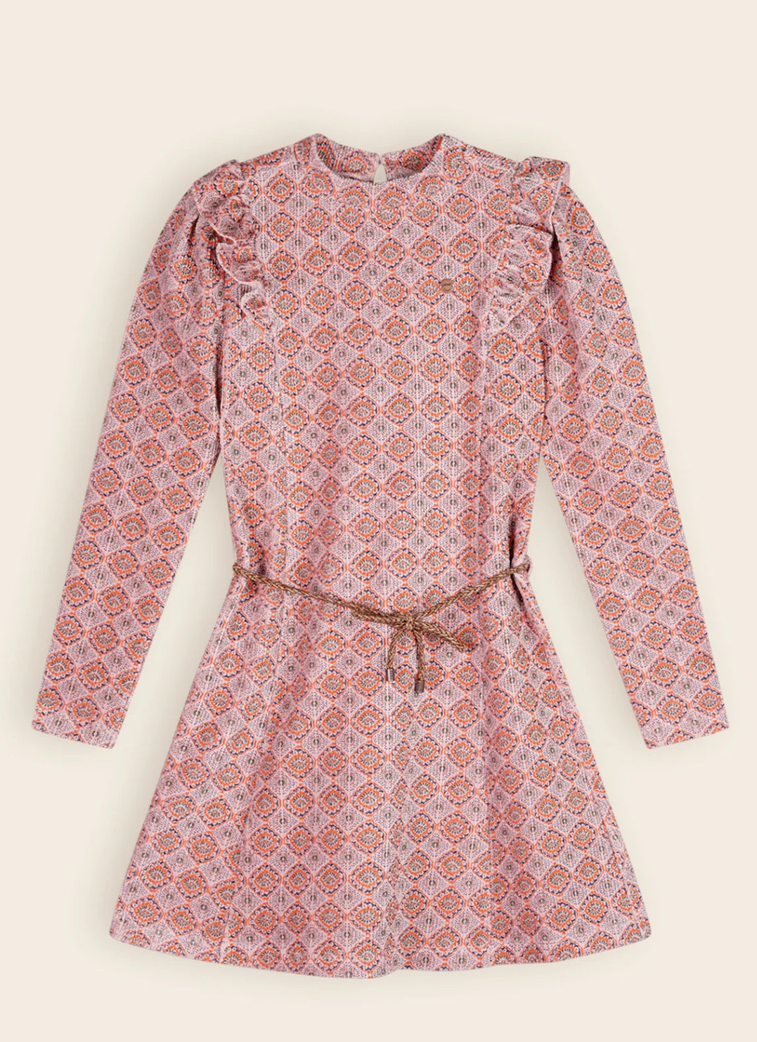 Nono | Max Printed Velor Rib Jersey Dress Soft Pink AOP