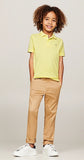 Tommy Hilfiger Flag Polo Shirt Yellow Tulip