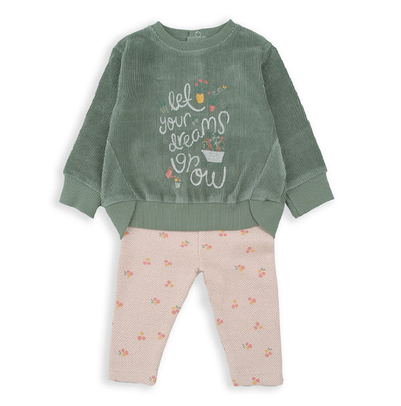 Babybol | Green 2-piece Legging Set