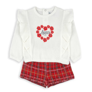 Babybol | Tartan Short Set