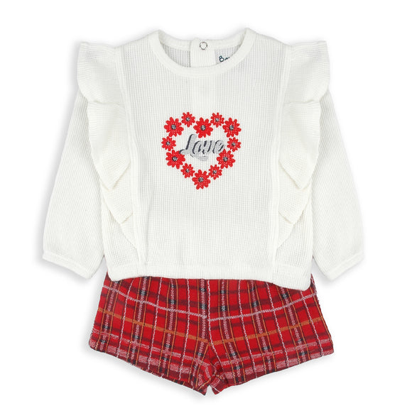 Babybol | Tartan Short Set