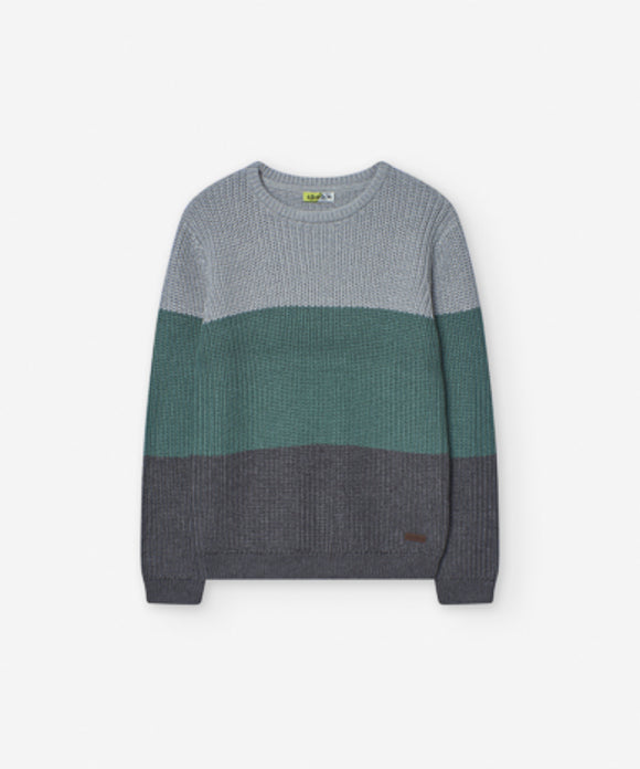 Losan | Green & Grey Jumper