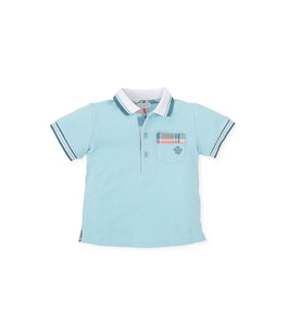 Tutto Piccolo Aqua Polo Shirt