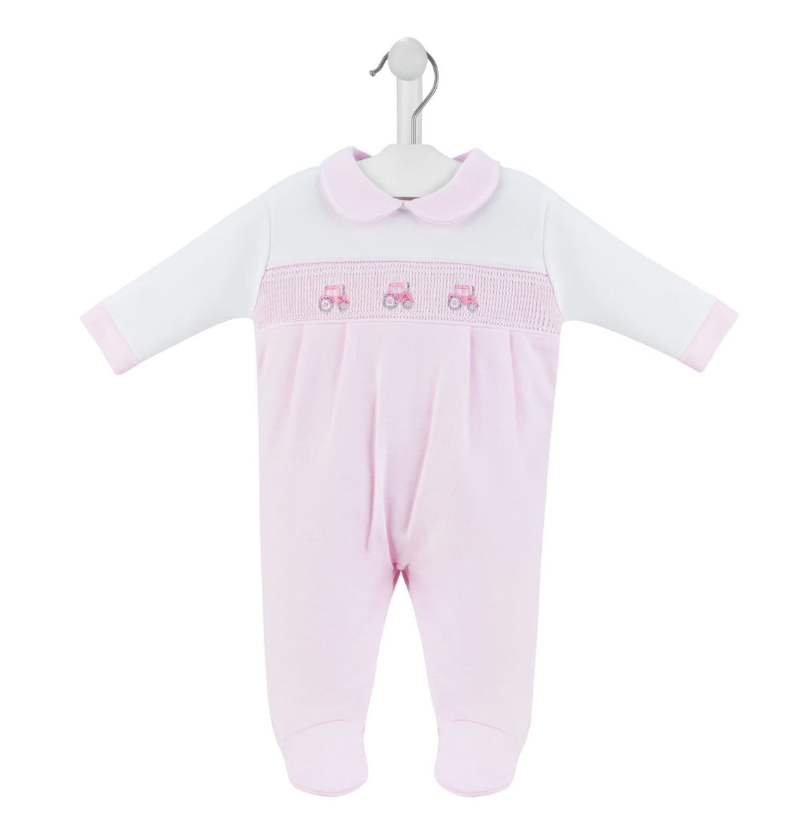 Dandelion | Pink Tractor Babygrow