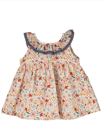 Calamaro | Dusky Coral Floral Dress