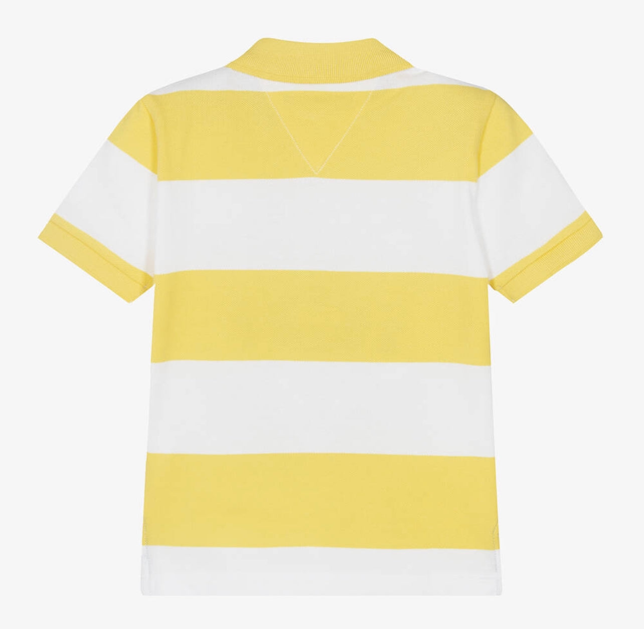 Tommy Hilfiger ColourBlock Polo Shirt White/Yellow Stripe