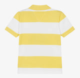 Tommy Hilfiger ColourBlock Polo Shirt White/Yellow Stripe