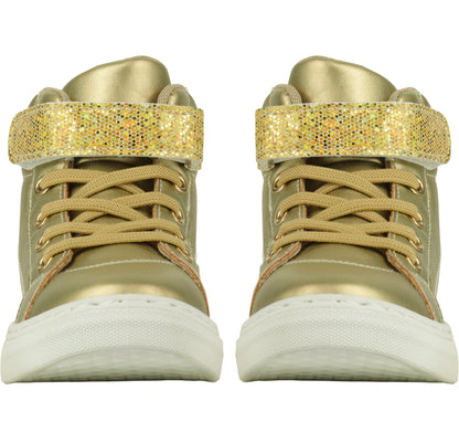 A*Dee | Glitzy | Gold High Top