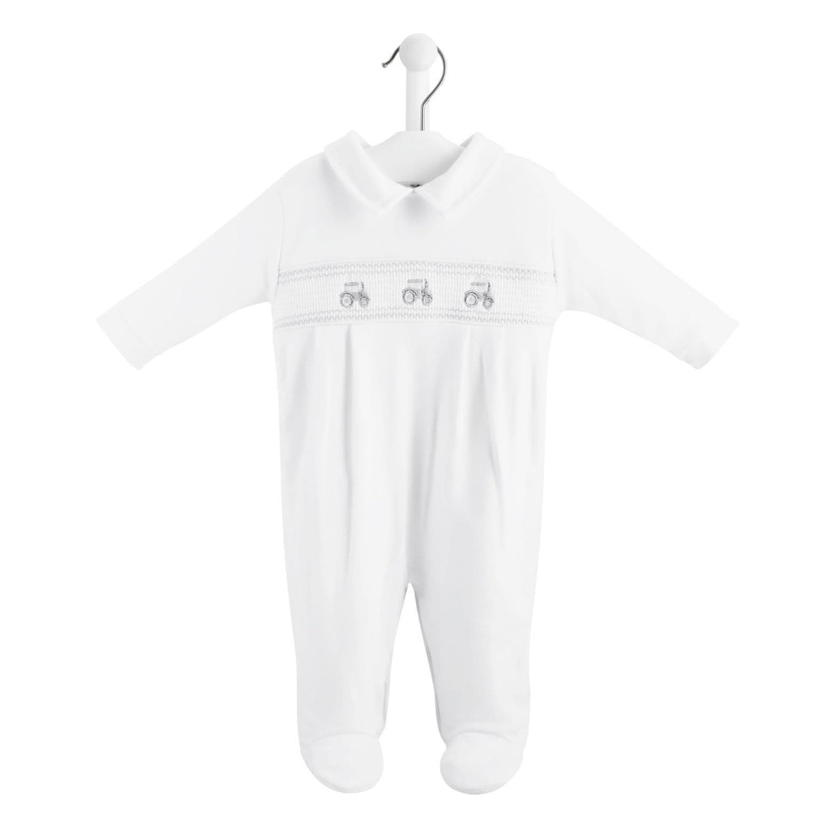 Dandelion | White Tractor Babygrow