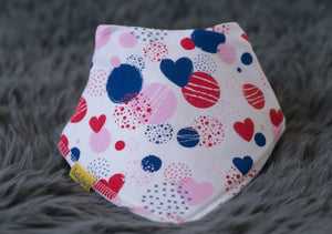 Babyboo | Dribble Bib | Abstract Hearts